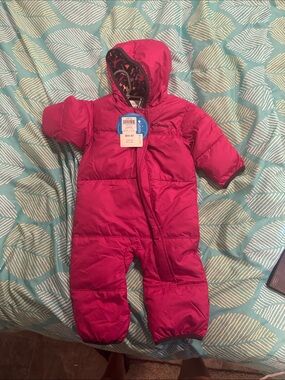 Columbia Bright Magenta Infant Snowsuit with Hood